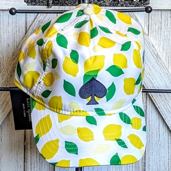 ♠️ Kate Spade New York 🍋Lemon Toss Baseball Cap NWT - Picture 2 of 7